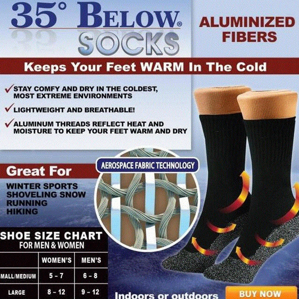 Thermal Performance Self-Heating Socks